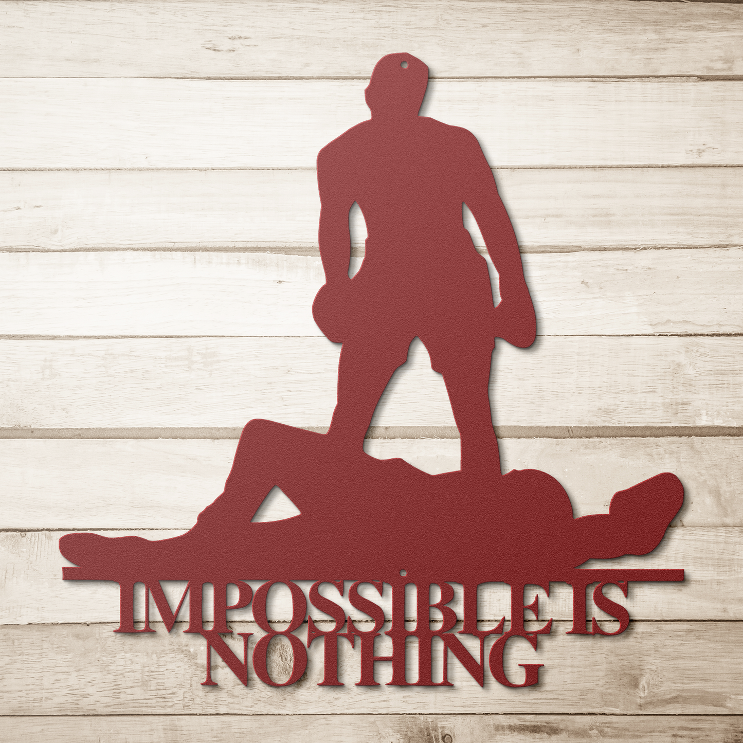 Impossible is Nothing - Metal Wall Art