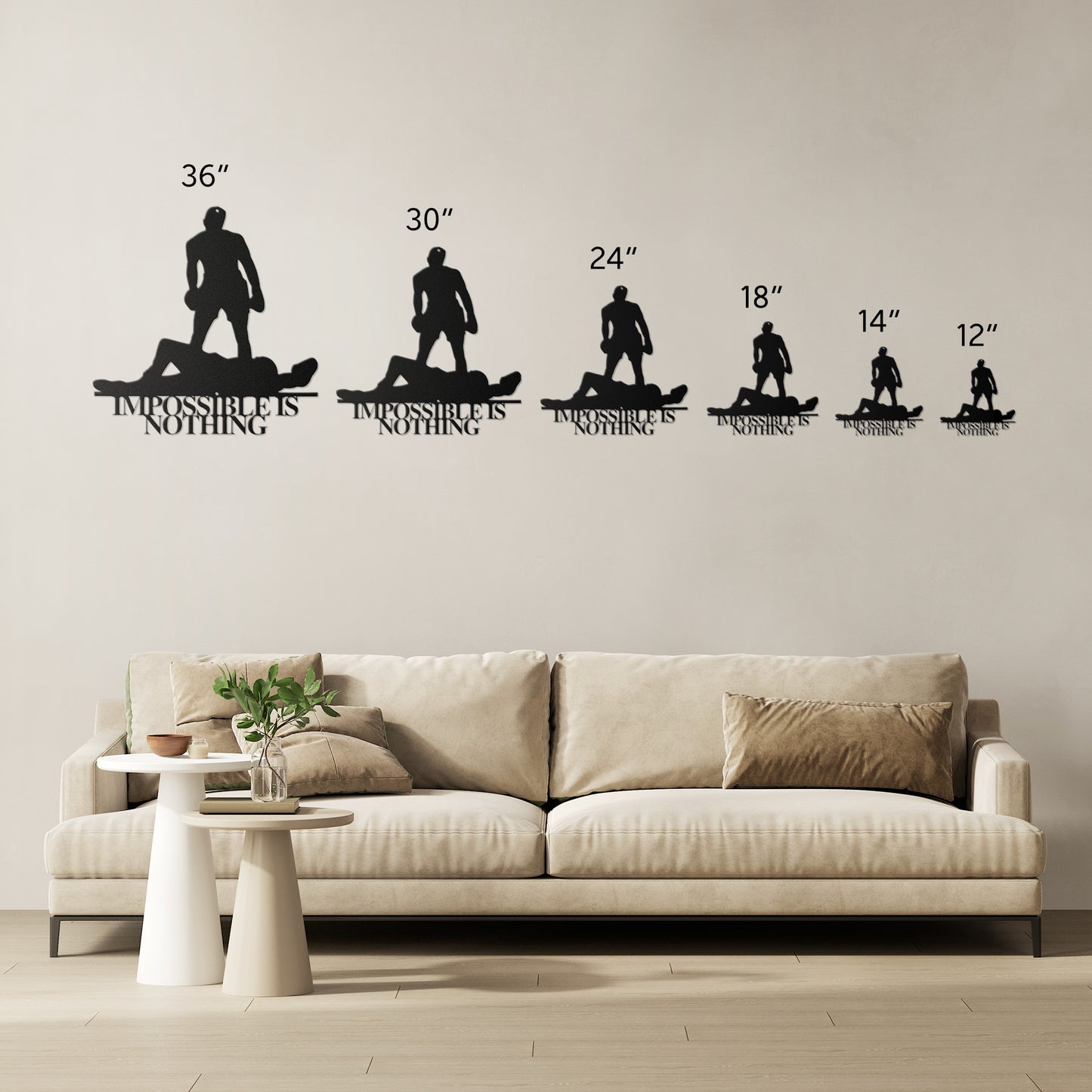 Impossible is Nothing - Metal Wall Art