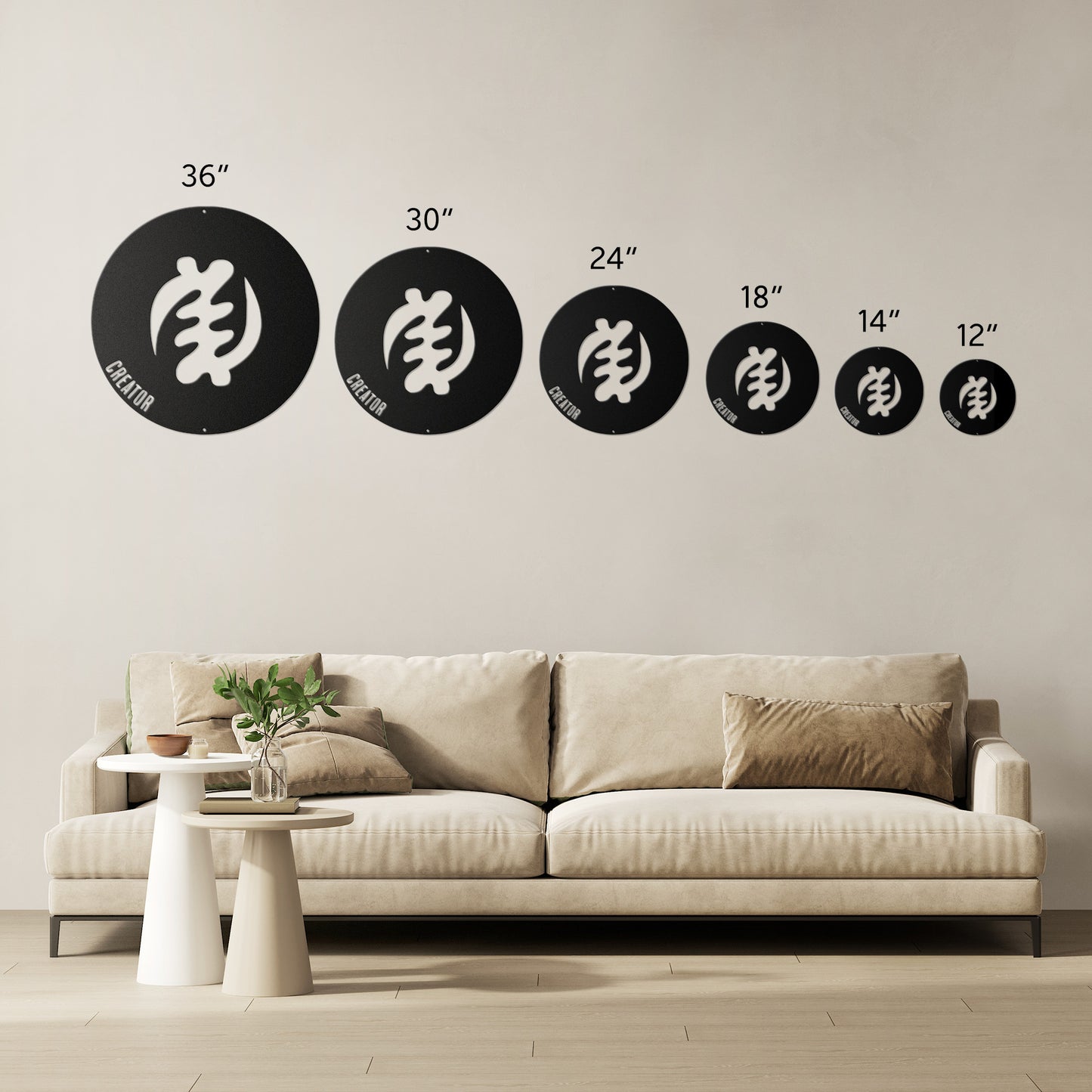 Creator - Adinkra Metal Wall Art