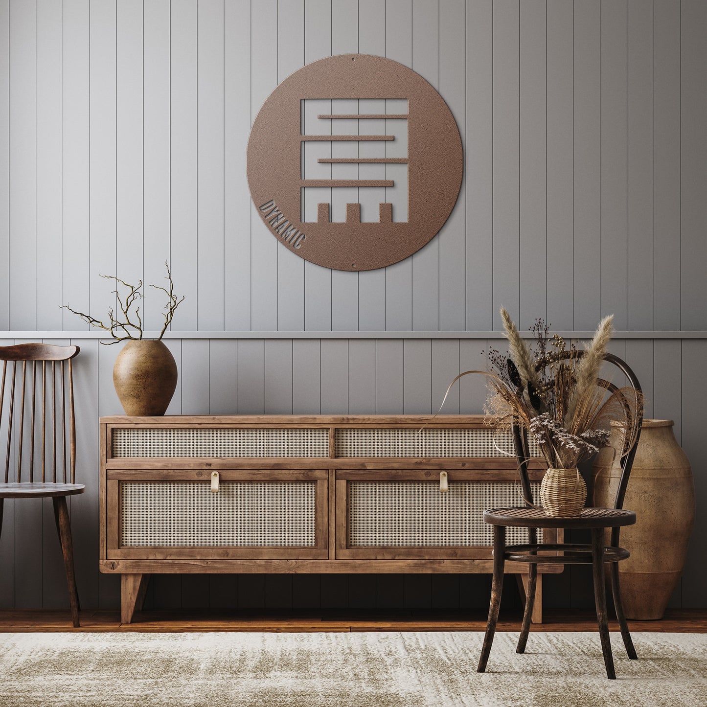 Dynamic - Adinkra Metal Wall Art