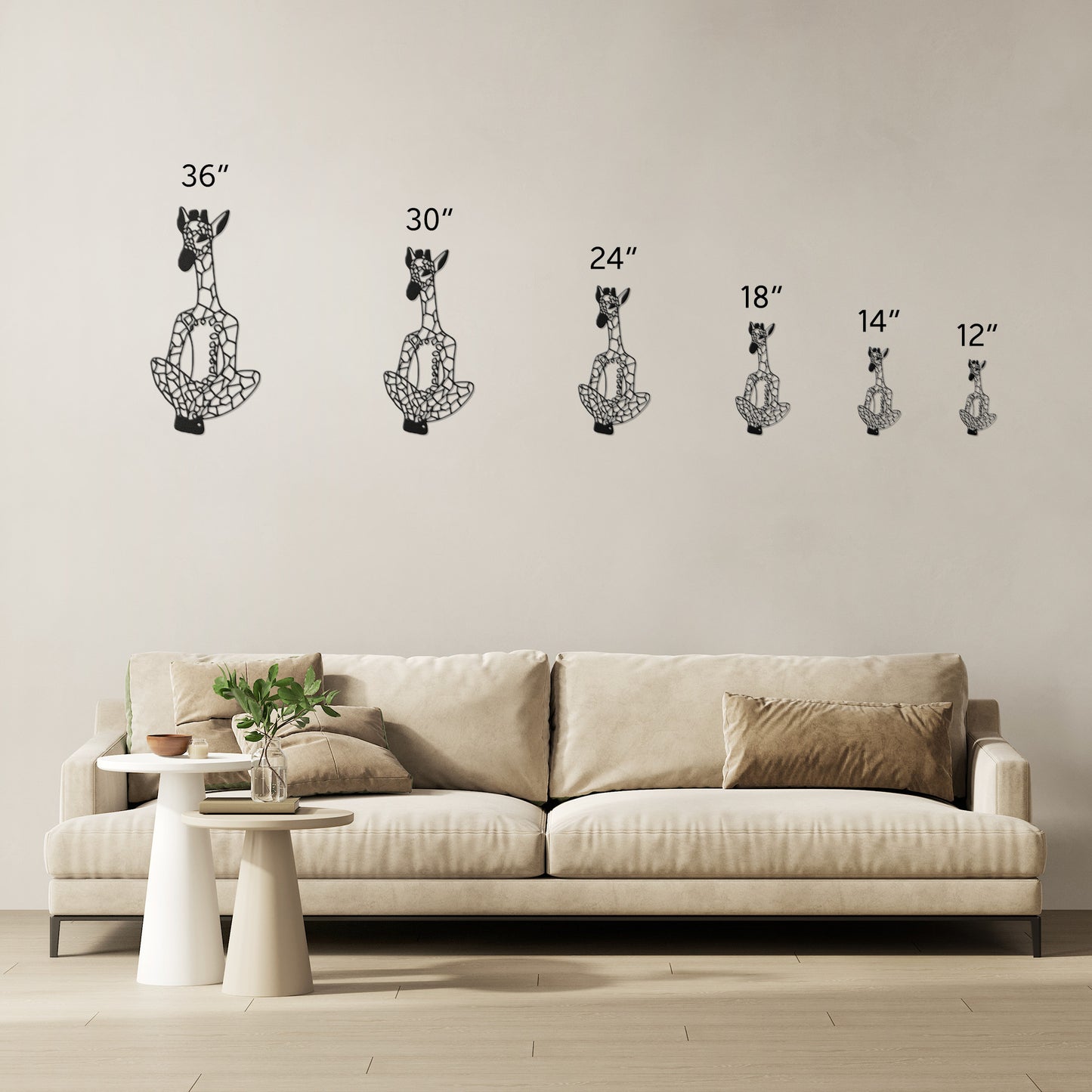 The Giraffe Yogi - Meditation Wall Art