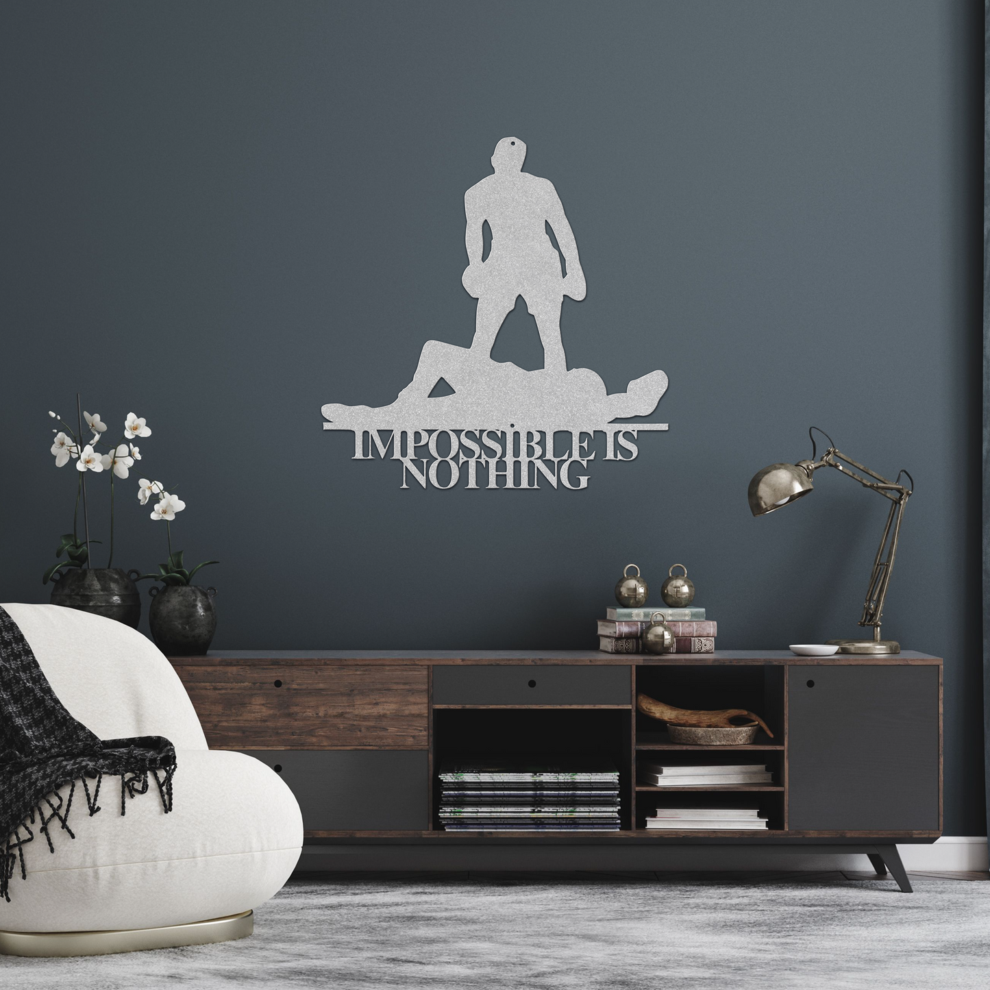 Impossible is Nothing - Metal Wall Art