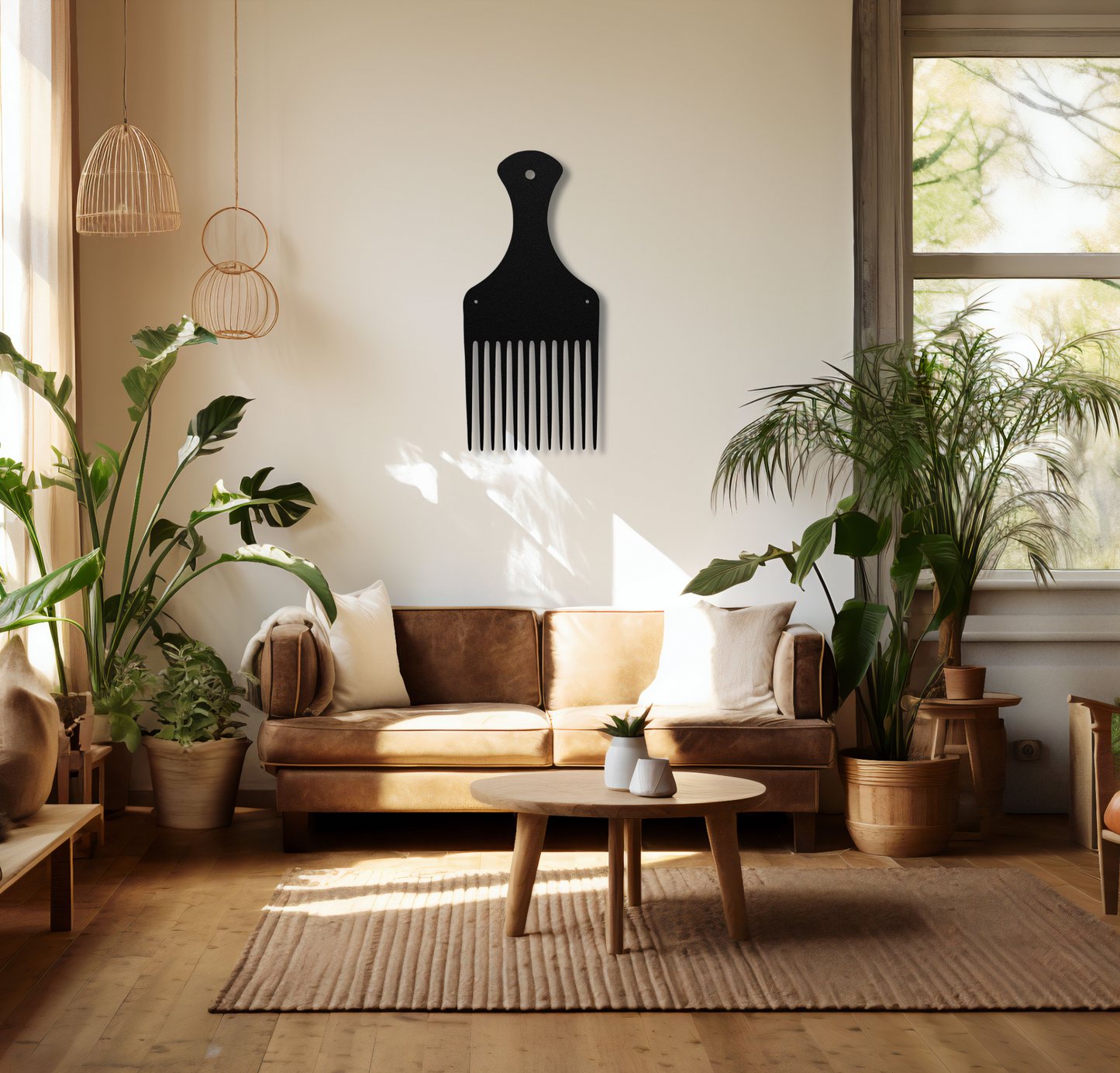 Crown & Culture – Afro Pick Metal Art